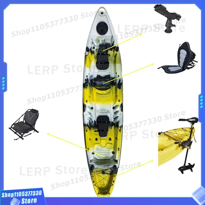 2인용 플라스틱 경질 시트탑 패들 낚시 보트 카약 (후 - Fishing Kayak Sit In 리뷰 및 가격